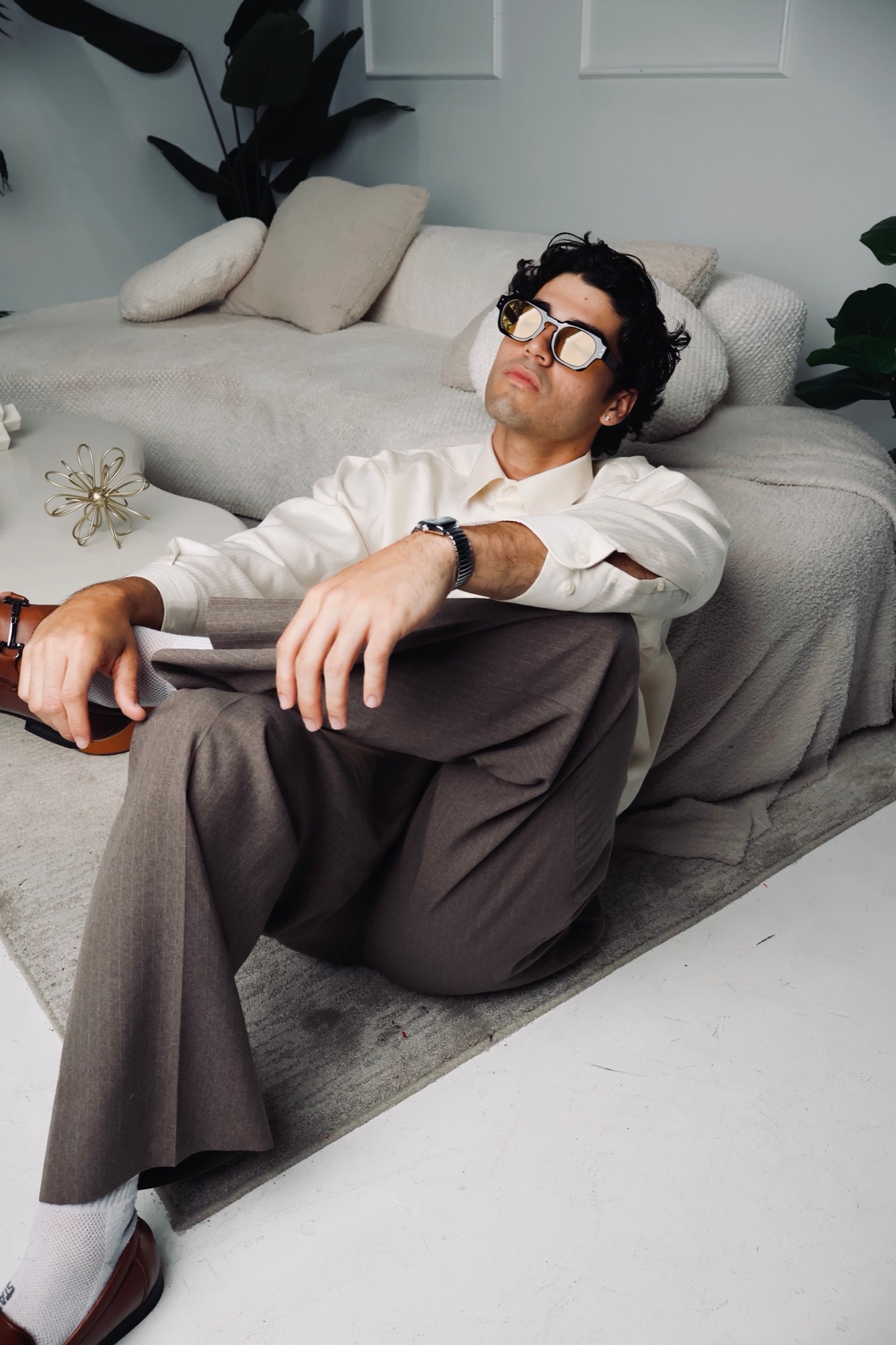 Sebastian Nunez Soriani, Co-Founder and CEO of Soratti, in a black and white studio portrait.